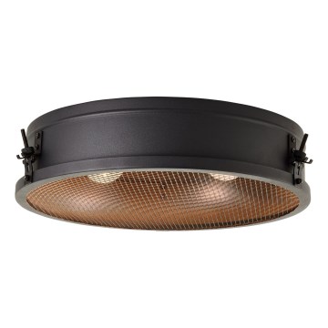 Brilliant - Φωτιστικό οροφής ZOIS 2xE27/28W/230V διάμετρος 42 εκ. μαύρο