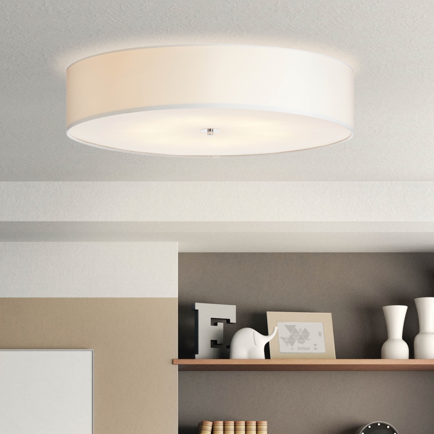 Brilliant - Φωτιστικό οροφής ANDRIA 6x E27/46W/230V, Ø 70 εκ., κρεμ