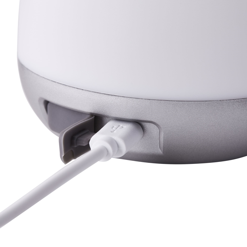 Brilliant - Ρυθμιζόμενο LED επιτραπέζιο εξωτερικό φωτιστικό GEMMA LED/1,9W/5V 1800 mAh IP44 λευκό