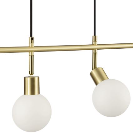 Brilliant - Κρεμαστό φωτιστικό JORGE με καλώδιο 4xG9/10W/230V, φινίρισμα ορείχαλκου