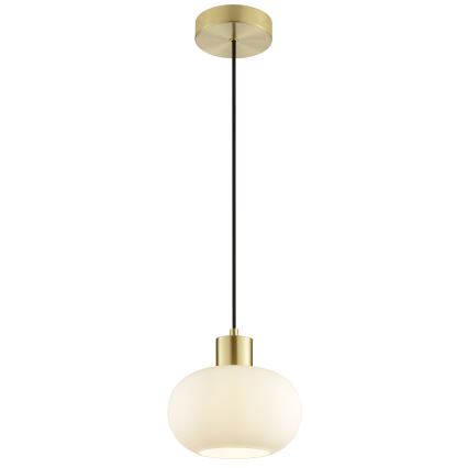 Brilliant - Κρεμαστό φωτιστικό με καλώδιο FANNY 1xE27/20W/230V διάμετρος 22 εκ. σε ορείχαλκο