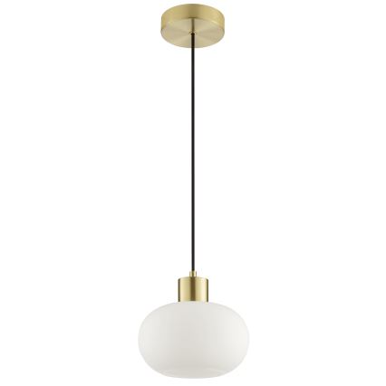 Brilliant - Κρεμαστό φωτιστικό με καλώδιο FANNY 1xE27/20W/230V διάμετρος 22 εκ. σε ορείχαλκο