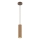 Brilliant - Κρεμαστό φωτιστικό με καλώδιο LAKEWOOD 1xGU10/10W/230V Ø 10 cm καφέ