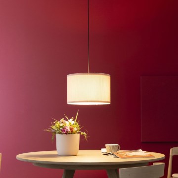 Brilliant - Κρεμαστό φωτιστικό οροφής TONY 1xE27/20W/230V διάμετρος 35 cm κρεμ