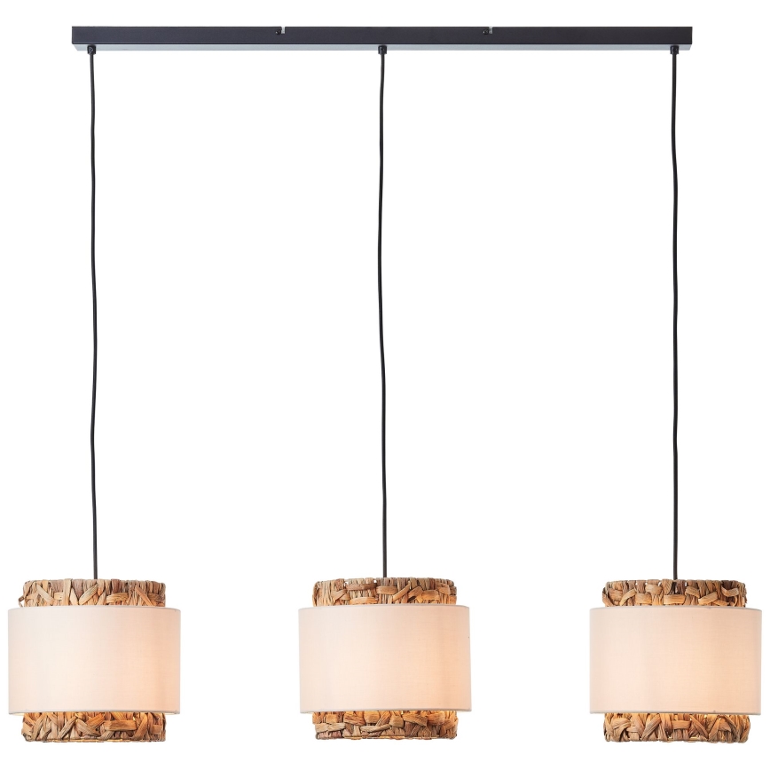 Brilliant - Κρεμαστό φωτιστικό οροφής WATERLILLY 3xE27/60W/230V κρεμ