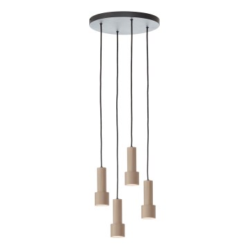 Brilliant - Κρεμαστό φωτιστικό οροφής CADIZ 4xGU10/10W/230V διάμετρος 35 cm μπρονζέ