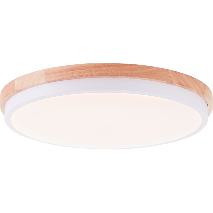 Brilliant - LED Dimmable φωτιστικό οροφής BAARLO LED/24W/230V διάμετρος 35 cm λευκό/καουτσουκόδεντρο
