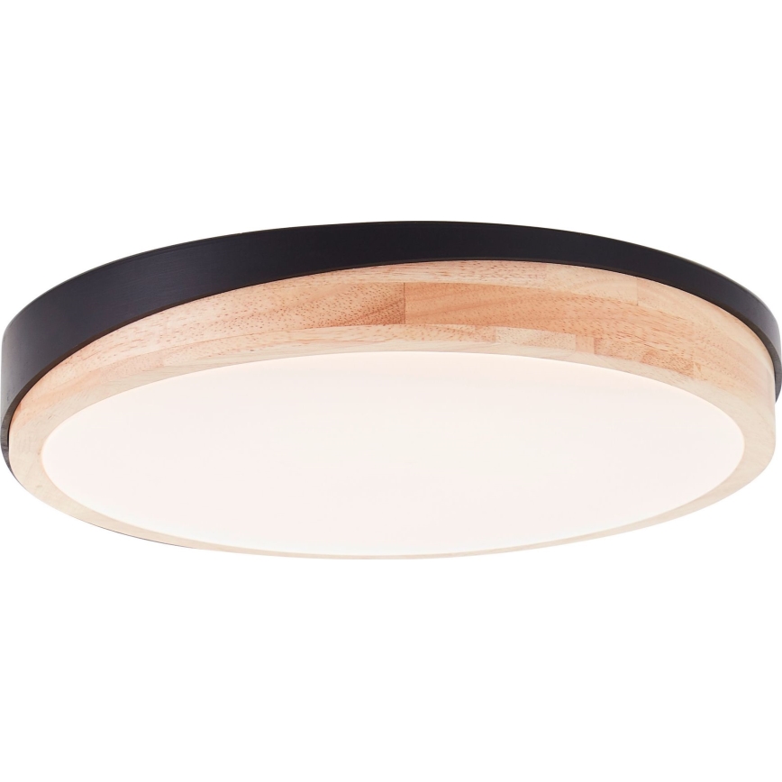 Brilliant - LED Dimmable φωτιστικό οροφής BAARLO LED/24W/230V διάμετρος 35 cm μαύρο/καουτσουκόδεντρο