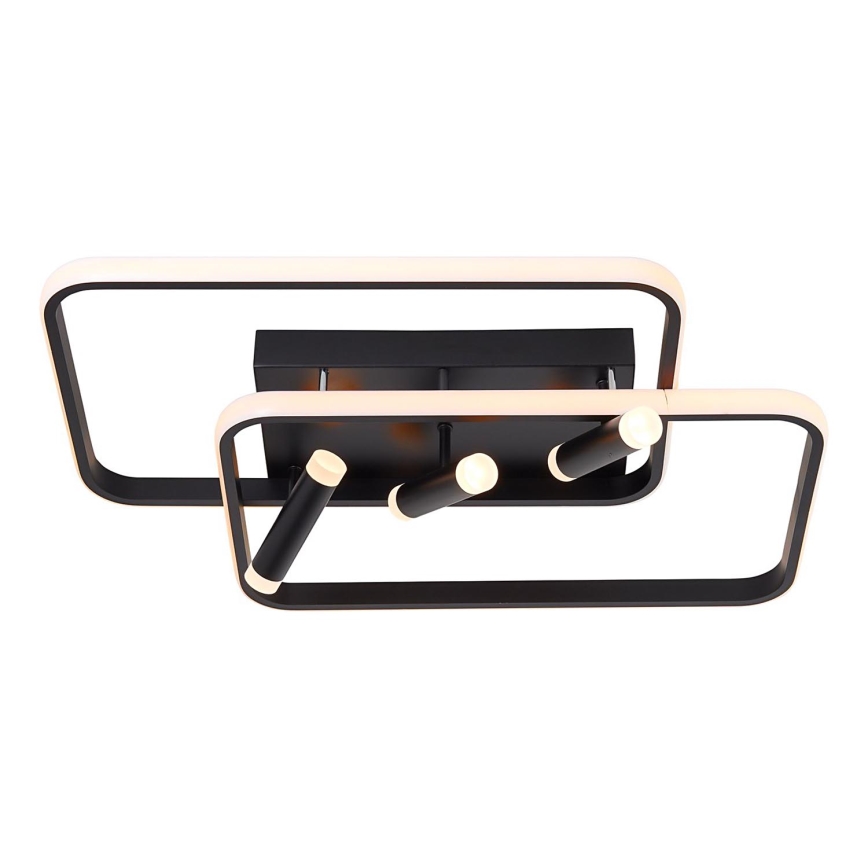 Brilliant - LED Dimmable φωτιστικό οροφής DALIDA LED/54W/230V 3000-6500K 45,2x66 cm μαύρο + τηλεχειριστήριο