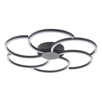 Brilliant - LED Dimmable φωτιστικό οροφής FICO LED/32W/230V 3000-6500K διάμετρος 65 cm μαύρο + τηλεχειριστήριο