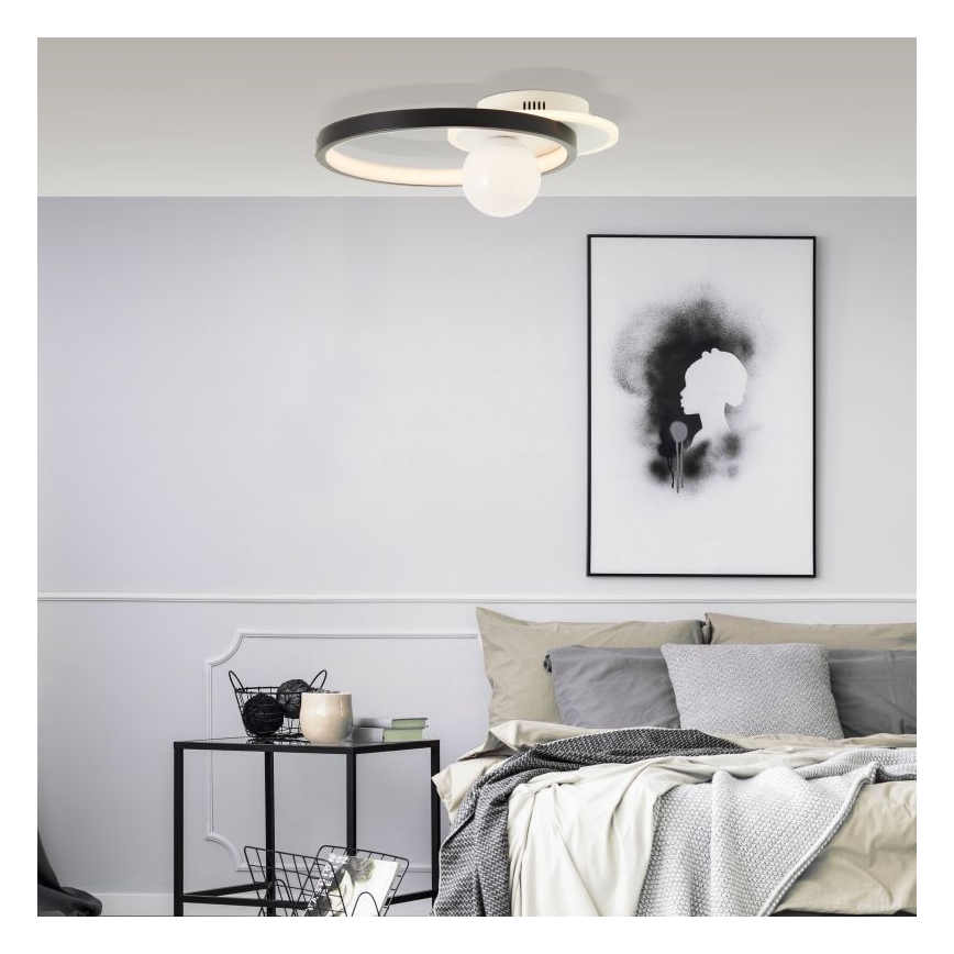 Brilliant - LED Dimmable φωτιστικό οροφής ATLANTA LED/24W/230V μαύρο/λευκό