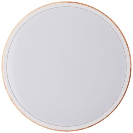 Brilliant - LED Dimmable φωτιστικό οροφής BAARLO LED/24W/230V διάμετρος 35 cm λευκό/καουτσουκόδεντρο - FSC πιστοποιημένο