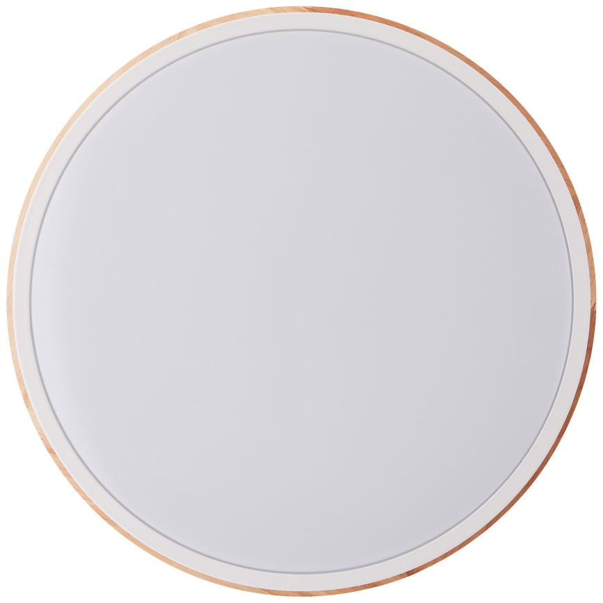 Brilliant - LED Dimmable φωτιστικό οροφής BAARLO LED/24W/230V διάμετρος 35 cm λευκό/καουτσουκόδεντρο - FSC πιστοποιημένο