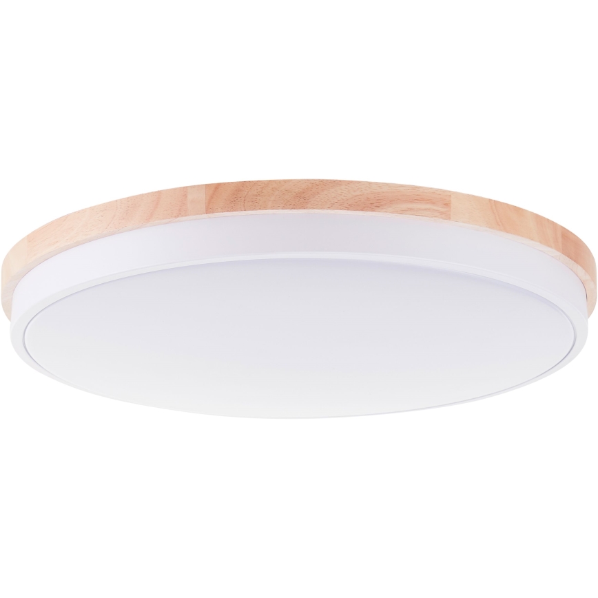 Brilliant - LED Dimmable φωτιστικό οροφής BAARLO LED/36W/230V 3000-6500K διάμετρος 50 cm λευκό/καουτσουκόδεντρο + τηλεχειριστήριο - FSC πιστοποιημένο