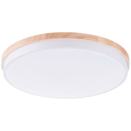 Brilliant - LED Dimmable φωτιστικό οροφής BAARLO LED/36W/230V 3000-6500K διάμετρος 50 cm λευκό/καουτσουκόδεντρο + τηλεχειριστήριο - FSC πιστοποιημένο