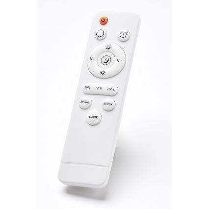 Brilliant - LED Dimmable φωτιστικό οροφής BAARLO LED/36W/230V 3000-6500K διάμετρος 50 cm λευκό/καουτσουκόδεντρο + τηλεχειριστήριο - FSC πιστοποιημένο