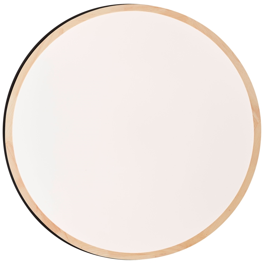 Brilliant - LED Dimmable φωτιστικό οροφής BAARLO LED/36W/230V 3000-6500K διάμετρος 50 cm μαύρο/καουτσουκόδεντρο + τηλεχειριστήριο - FSC πιστοποιημένο