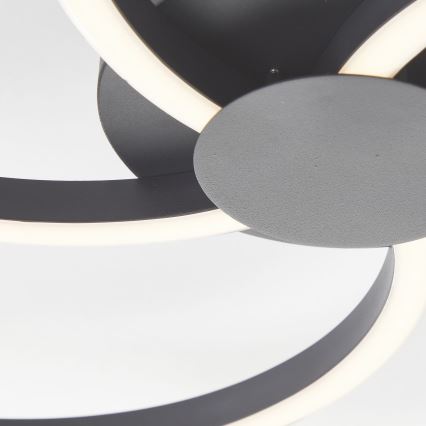 Brilliant - LED Dimmable φωτιστικό οροφής FICO LED/32W/230V διάμετρος 57 cm μαύρο