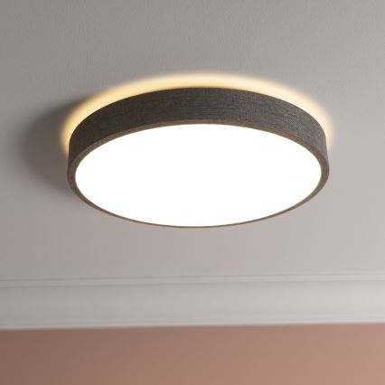 Brilliant - LED Dimmable φωτιστικό οροφής FILIZ LED/24W/230V διάμετρος 38,5 cm γκρι