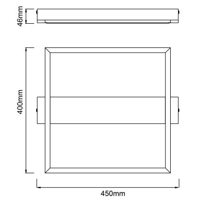 Brilliant - LED Dimmable φωτιστικό οροφής LONEOS LED/24W/230V 3000K 45x40 cm - FSC πιστοποιημένο
