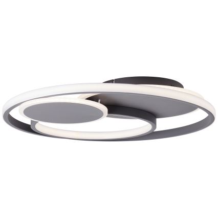 Brilliant - LED Dimmable φωτιστικό οροφής RUNDA LED/50W/230V 3000-6500K μαύρο + τηλεχειριστήριο