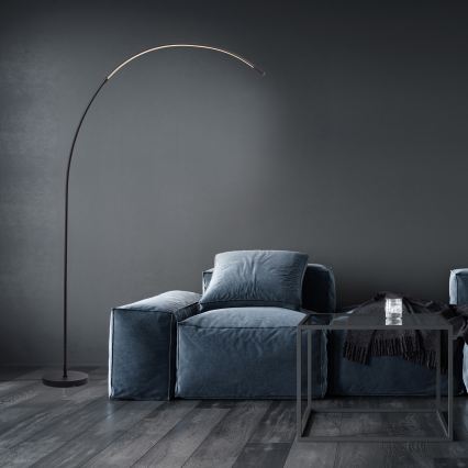 Brilliant - LED Dimming αφής επιδαπέδιο φωτιστικό BOW LED/14W/230V 3000/4000/6500K μαύρο