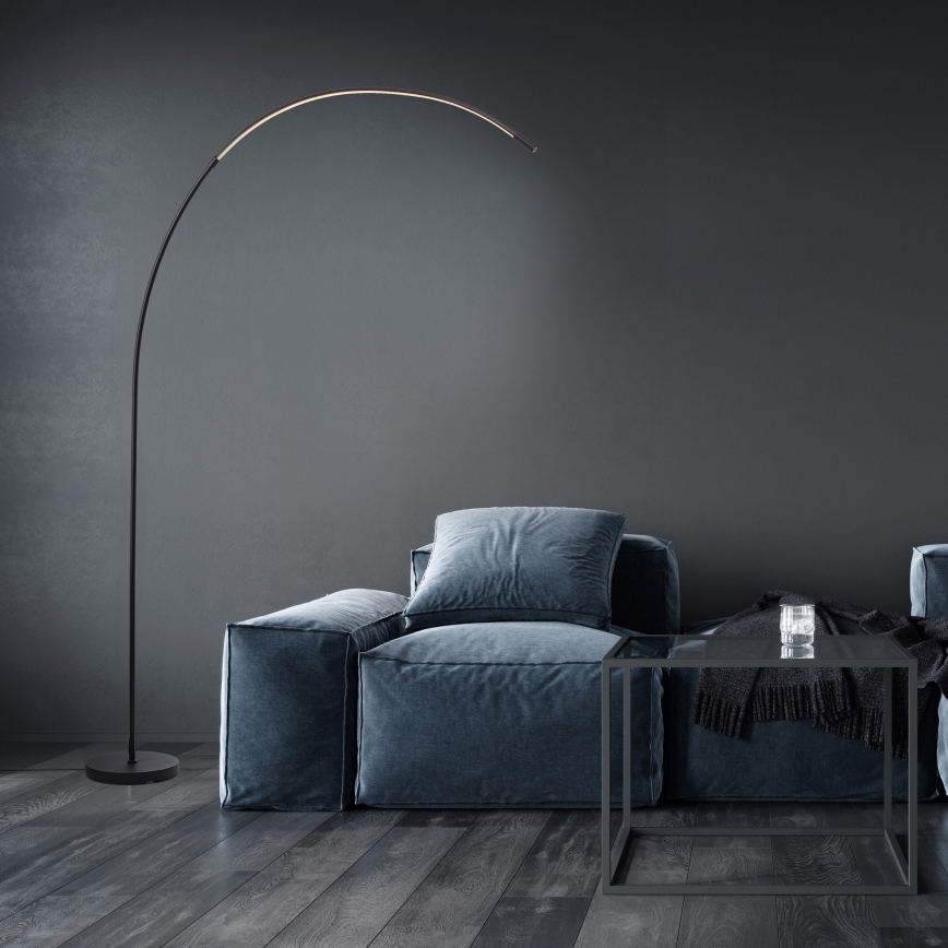 Brilliant - LED Dimming αφής επιδαπέδιο φωτιστικό BOW LED/14W/230V 3000/4000/6500K μαύρο