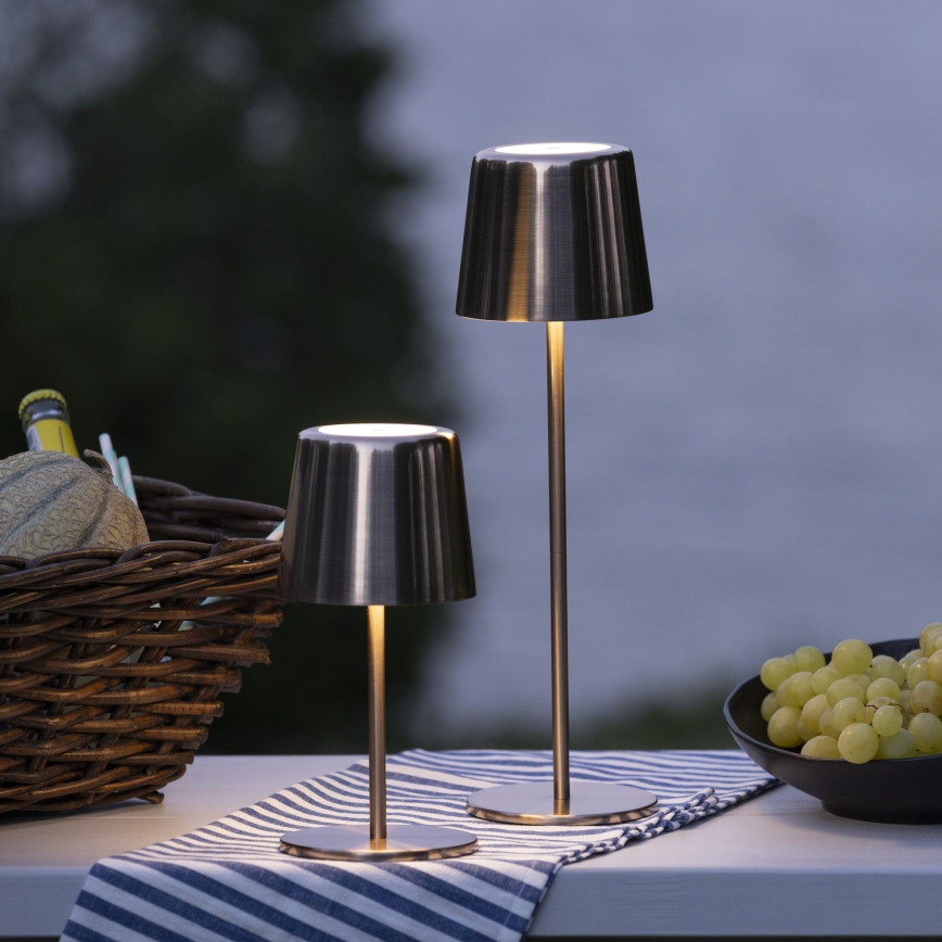 Brilliant - LED Dimming αφής Εξωτερικού χώρου φωτιστικό XAANA LED/4W/5V 3000/4000/6500K 2600 mAh IP44 χαλκός