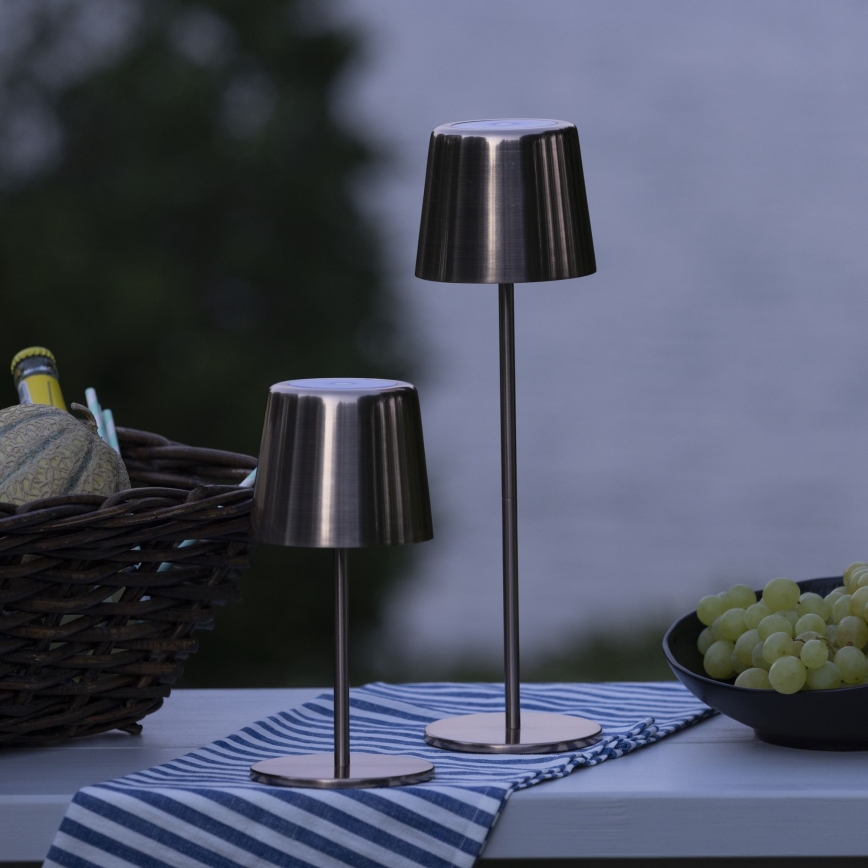 Brilliant - LED Dimming αφής Εξωτερικού χώρου φωτιστικό XAANA LED/4W/5V 3000/4000/6500K 2600 mAh IP44 χαλκός