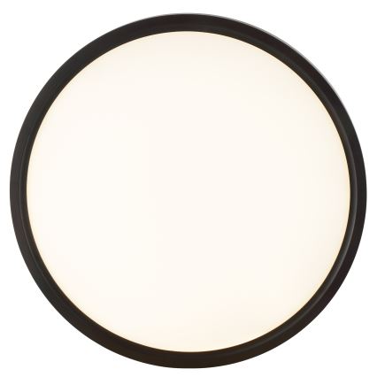 Brilliant - LED φωτιστικό οροφής με ανιχνευτή κίνησης και φωτοκύτταρο GALO LED/26W/230V Ø 40 εκ. μαύρο