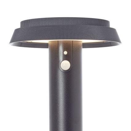 Brilliant - Ηλιακό φωτιστικό LED με αισθητήρα ALVERO LED/4W/3,7V 2000 mAh 70 cm IP44 μαύρο