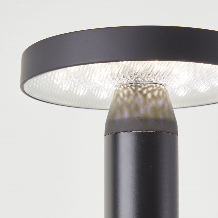 Brilliant - Ηλιακό επιτραπέζιο φωτιστικό LED με ρύθμιση φωτεινότητας και αφής MAGUA LED/2W/3,7V 2000 mAh IP44 μαύρο