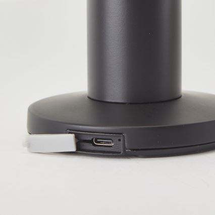 Brilliant - Ηλιακό επιτραπέζιο φωτιστικό LED με ρύθμιση φωτεινότητας και αφής MAGUA LED/2W/3,7V 2000 mAh IP44 μαύρο