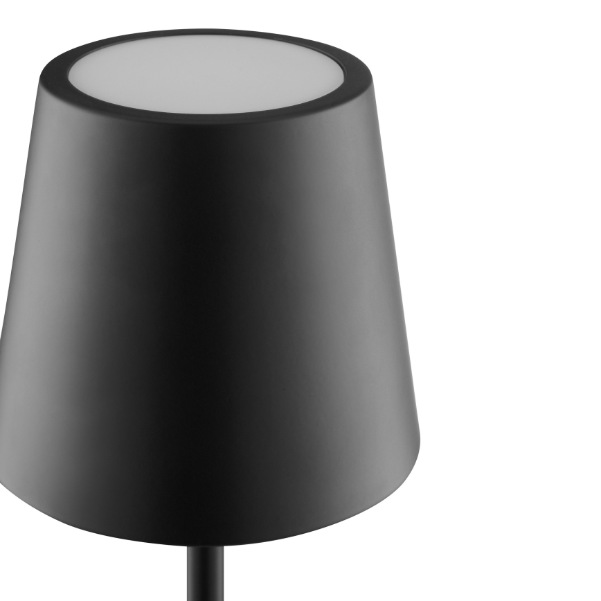 Brilliant - Ρυθμιζόμενη LED επαναφορτιζόμενη επιτραπέζια εξωτερική λάμπα αφής ELORA LED/2,5W/5V 2700K 2600 mAh IP44 μαύρη