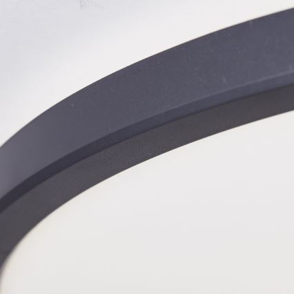 Brilliant - Ρυθμιζόμενο LED φωτιστικό οροφής για μπάνιο BRENNAN LED/35W/230V Ø 54 cm IP44 μαύρο