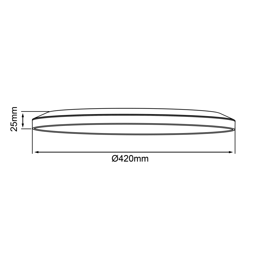 Brilliant - Ρυθμιζόμενο LED φωτιστικό οροφής SORELL LED/24/230V 3000-6500K Ø 42 cm λευκό + τηλεχειριστήριο