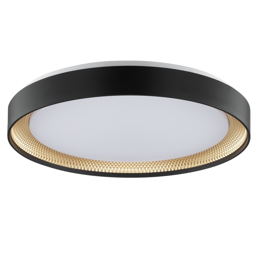 Brilliant - LED Ρυθμιζόμενο Φωτιστικό Οροφής WALDO LED/36W/230V 3000-6500K Ø 48,5 cm μαύρο/χρυσό + τηλεχειριστήριο