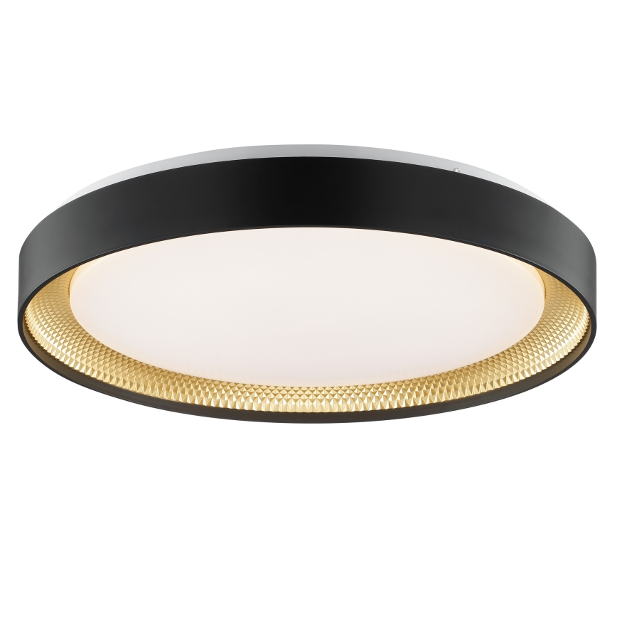 Brilliant - LED Ρυθμιζόμενο Φωτιστικό Οροφής WALDO LED/36W/230V 3000-6500K Ø 48,5 cm μαύρο/χρυσό + τηλεχειριστήριο