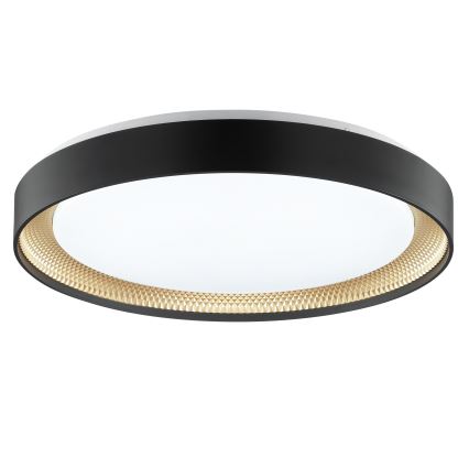 Brilliant - LED Ρυθμιζόμενο Φωτιστικό Οροφής WALDO LED/36W/230V 3000-6500K Ø 48,5 cm μαύρο/χρυσό + τηλεχειριστήριο