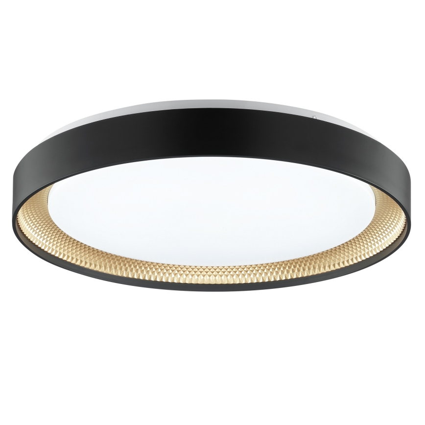 Brilliant - LED Ρυθμιζόμενο Φωτιστικό Οροφής WALDO LED/36W/230V 3000-6500K Ø 48,5 cm μαύρο/χρυσό + τηλεχειριστήριο