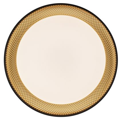 Brilliant - LED Ρυθμιζόμενο Φωτιστικό Οροφής WALDO LED/36W/230V 3000-6500K Ø 48,5 cm μαύρο/χρυσό + τηλεχειριστήριο