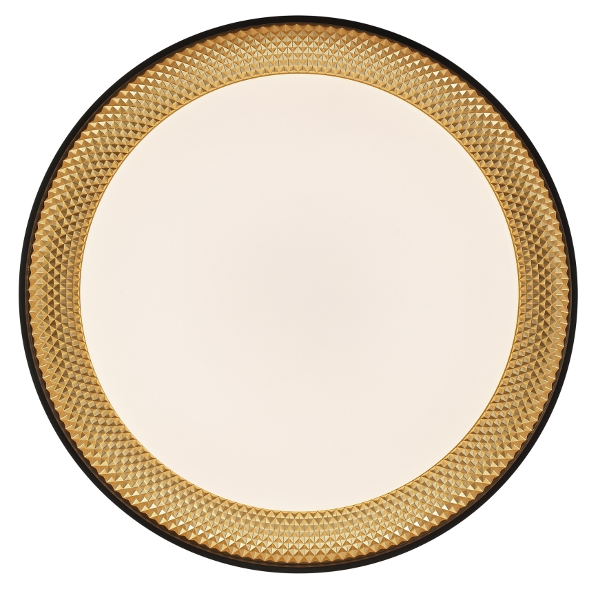 Brilliant - LED Ρυθμιζόμενο Φωτιστικό Οροφής WALDO LED/36W/230V 3000-6500K Ø 48,5 cm μαύρο/χρυσό + τηλεχειριστήριο