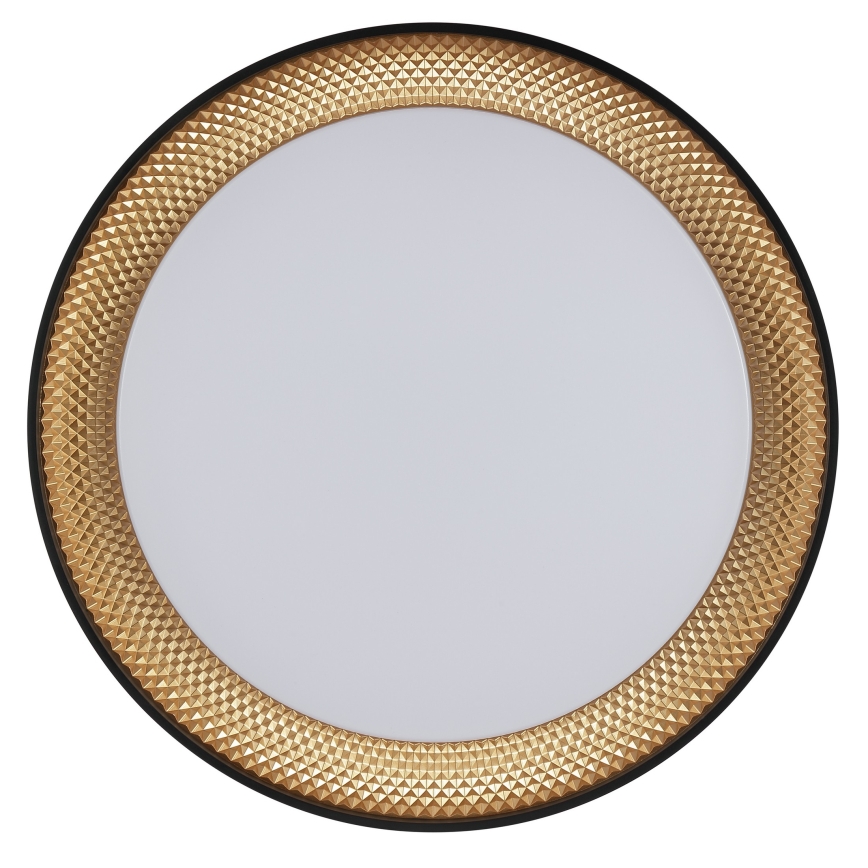 Brilliant - LED Ρυθμιζόμενο Φωτιστικό Οροφής WALDO LED/36W/230V 3000-6500K Ø 48,5 cm μαύρο/χρυσό + τηλεχειριστήριο