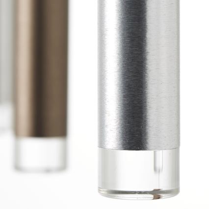 Brilliant - LED ρυθμιζόμενο κρεμαστό φωτιστικό με καλώδιο CEMBALO LED/60W/230V ματ χρώμιο/μαύρο/καφέ