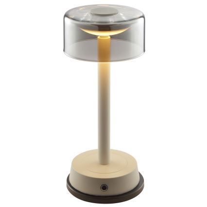 Brilliant - Ρυθμιζόμενο επαναφορτιζόμενο επιτραπέζιο εξωτερικό LED φωτιστικό αφής RAZOR LED/2,5W/5V 2700K 2600 mAh IP44 γκρι