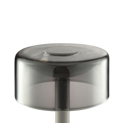 Brilliant - Ρυθμιζόμενο επαναφορτιζόμενο επιτραπέζιο εξωτερικό LED φωτιστικό αφής RAZOR LED/2,5W/5V 2700K 2600 mAh IP44 γκρι