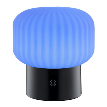 Brilliant - LED RGBW ρυθμιζόμενη επαναφορτιζόμενη επιτραπέζια εξωτερική λάμπα με έλεγχο αφής SARASTRO LED/3W/5V 2700K 1800 mAh IP44 λευκή