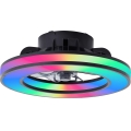 Brilliant - LED RGBW Dimmable ανεμιστήρας οροφής MONDELLO LED/26W/230V 2700-6500K διάμετρος 41 cm μαύρο + τηλεχειριστήριο
