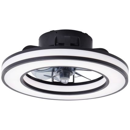 Brilliant - LED RGBW Dimmable ανεμιστήρας οροφής MONDELLO LED/26W/230V 2700-6500K διάμετρος 41 cm μαύρο + τηλεχειριστήριο