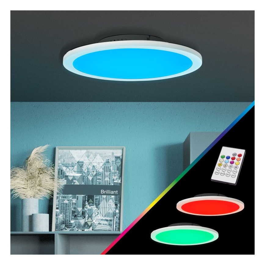 Brilliant - LED RGBW Dimmable φωτιστικό οροφής ABIE LED/24W/230V 2700-6500K + τηλεχειριστήριο